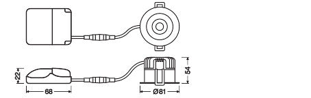 Foco Spot LED LEDVANCE    8W 640Lm 2700K 36º IP44 Regulable