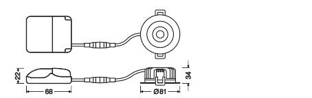 Foco Spot LED LEDVANCE    6W 480Lm 2700K 36º IP65/IP20 Regulable