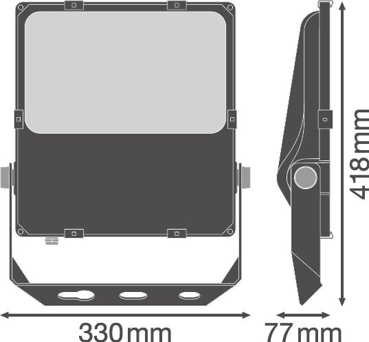 Foco Proyector LED Ledvance   100W 11800Lm 3000K 45 x 140º IP66