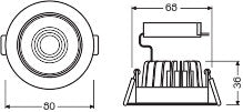 Foco Spot LED LEDVANCE    4,5W 360Lm 3000K 36º IP20