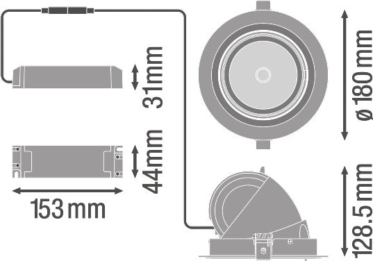 Foco Spot LED LEDVANCE    35W 3350Lm 3000K 24º IP20