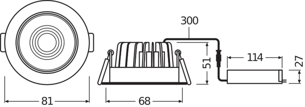 Foco Spot LED LEDVANCE    8W 670Lm 4000K 36º IP65/IP20 Regulable