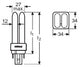 Bombilla Tradicional OSRAM/DULUX G24q 2 18W 1100Lm 6500K   Regulable