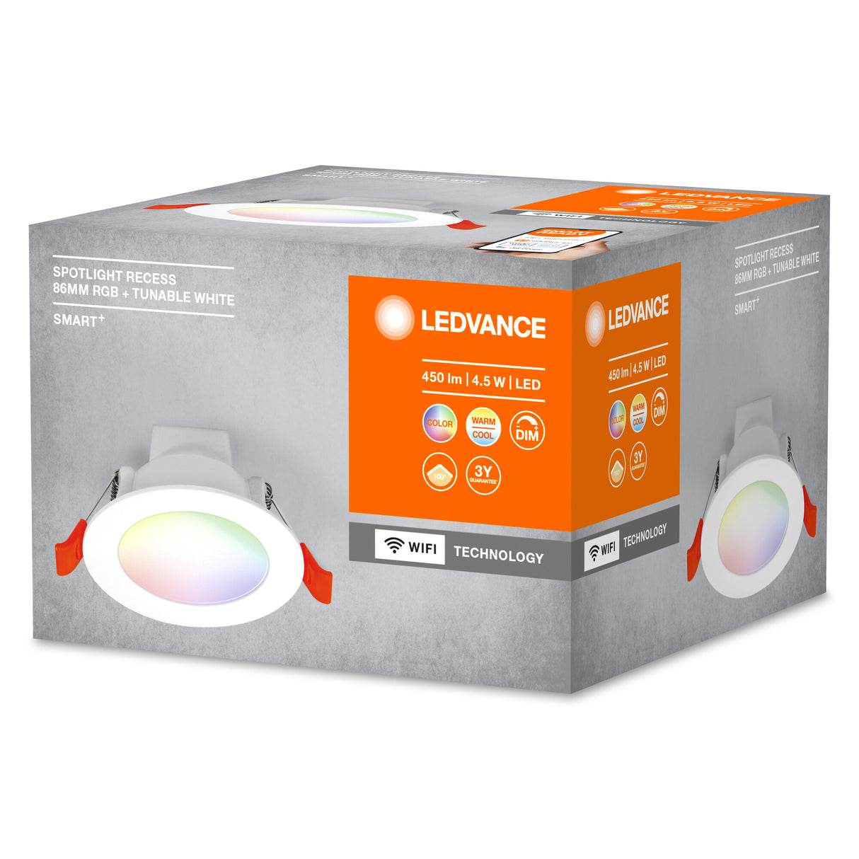 Downlight LED Ledvance "Smart"   4,5W 300Lm 2700…6500K 100º IP20 Regulable
