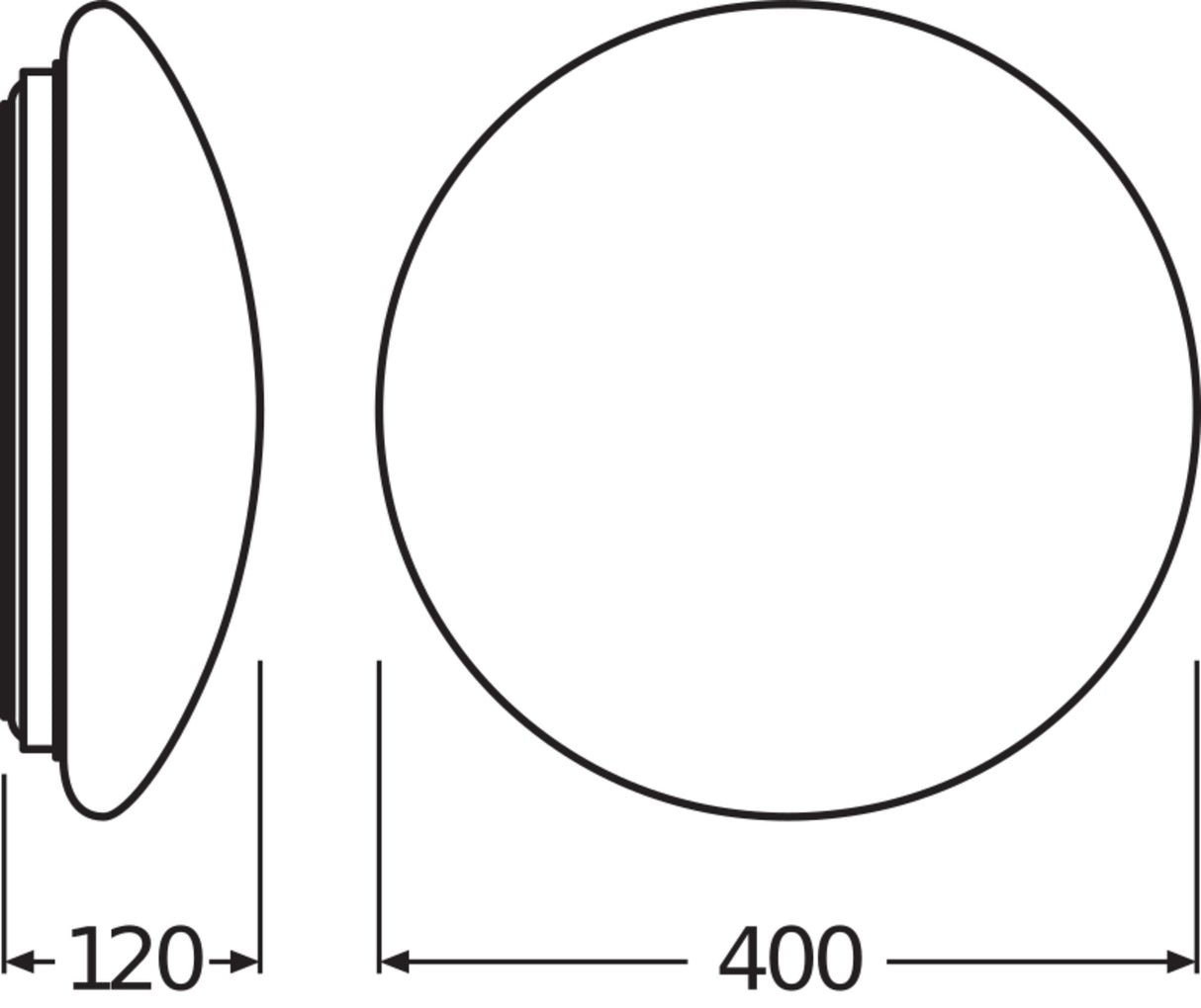 Aplique LED Ledvance   24W 1920Lm 3000K 120º IP44