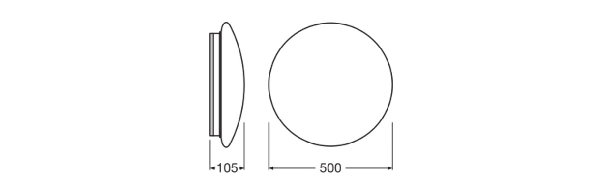 Aplique LED Ledvance   42 / 30 / 19W 3500 / 2500 / 1500Lm 4000K 120º IP44