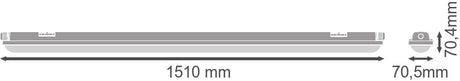 Equipo Estanco LED LEDVANCE 66W 9000Lm 6500K 120 ° IP65 [LVE-4058075464049]