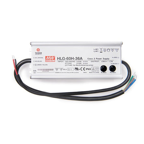 Transformador de LEDs MEANWELL 60W 230VAC/36V Exterior IP65