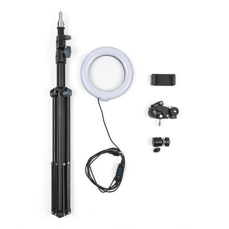 Trípode Iluminación Videoblogs  8W Ø16Cm 68►200Cm Regulable