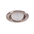 Aro Foco Downlight Circular Basculante  "Vepa" Acero 90mm - Satinado