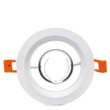 Aro Downlight Circular Blanco 120mm