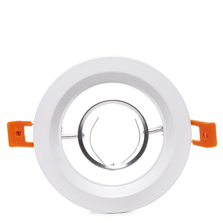 Aro Downlight Circular Blanco 120mm