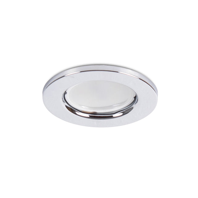 Aro Foco Downlight Circular "Sara" Acero 81mm - Cromado