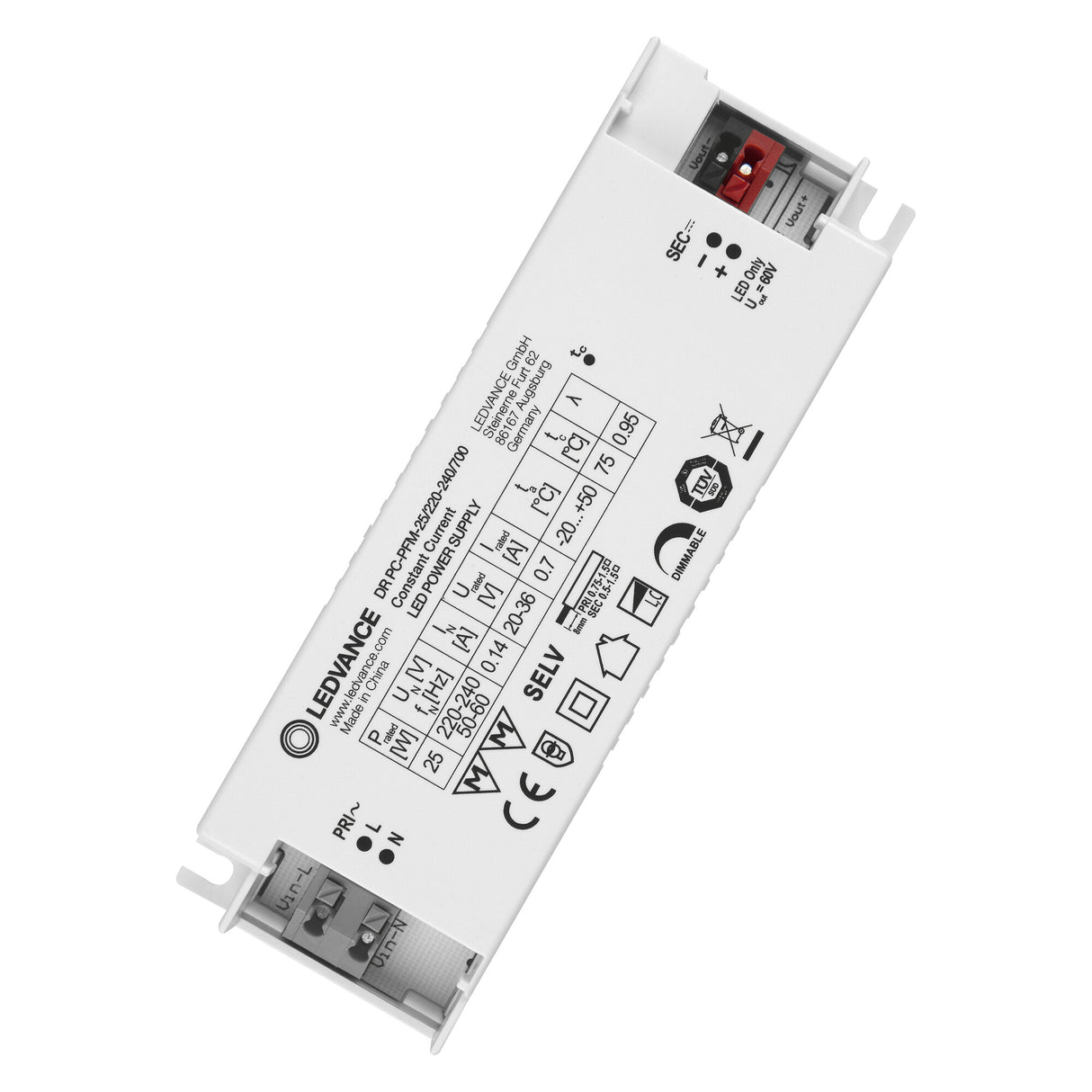 Driver LED Ledvance EC Performance DR PC-PFM-25/220-240/700