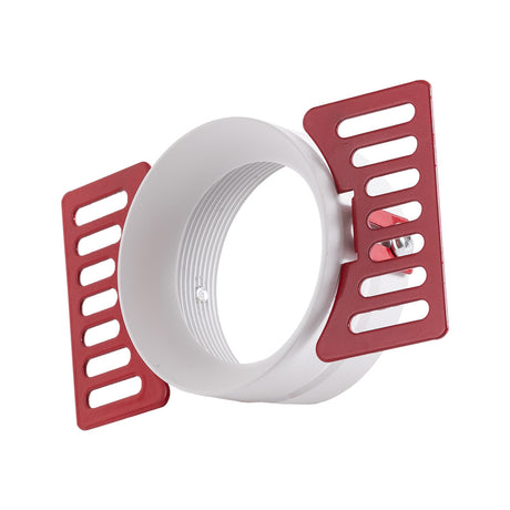 Aro Foco Downlight Circular Aluminio Blanco Integración Yeso Ø60mm