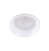 Aro Foco Downlight Circular Aluminio Blanco Integración Yeso Ø60mm