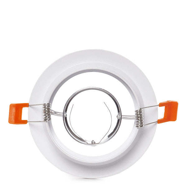 Aro Downlight Circular Blanco 120mm