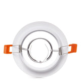 Aro Downlight Circular Blanco 120mm