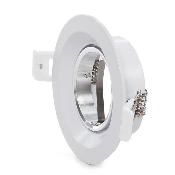 Aro Foco Downlight  Circular GU10 Ø92Mm - Blanco