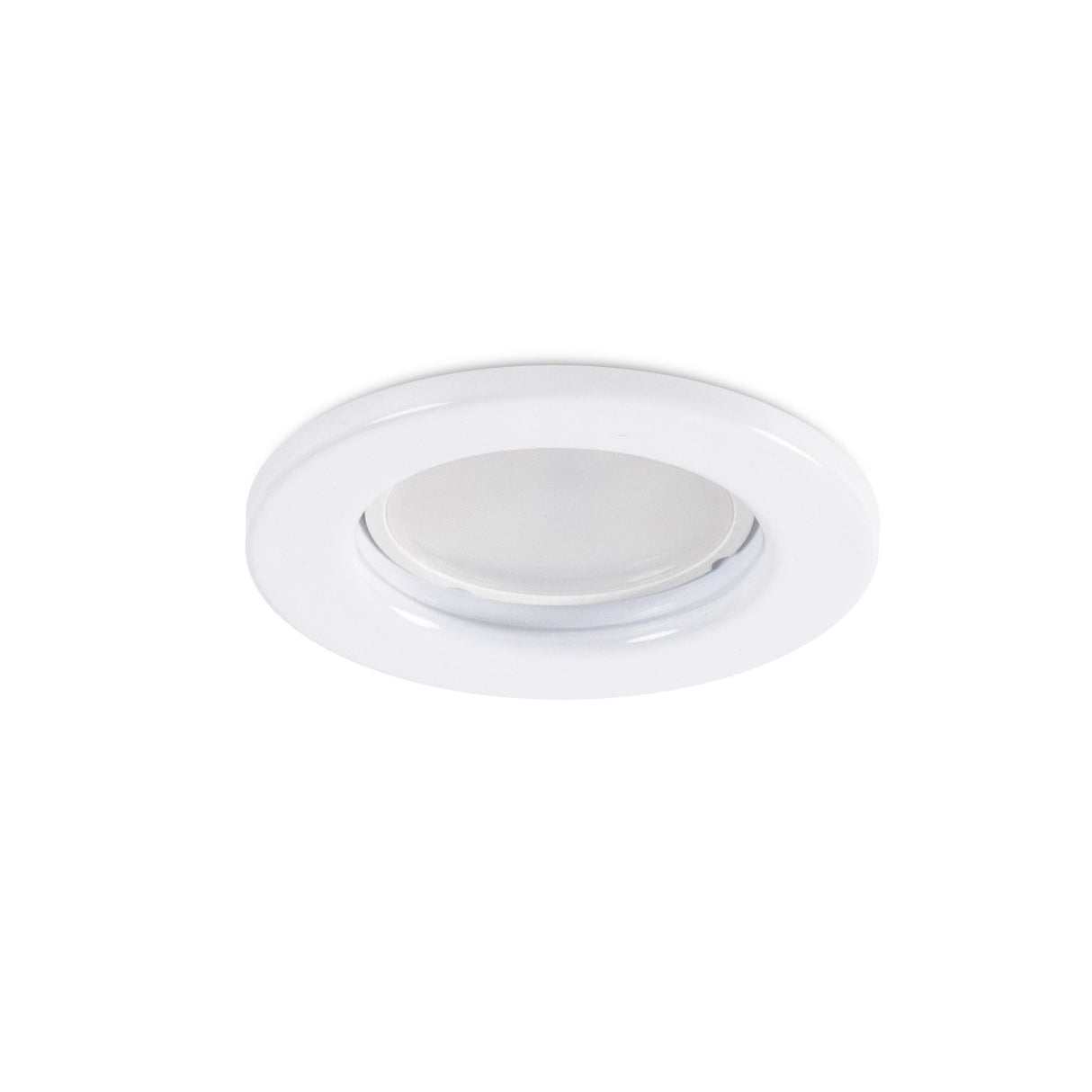 Aro Foco Downlight Circular "Sara" Acero 81mm - Blanco