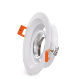 Aro Downlight Circular Blanco 120mm