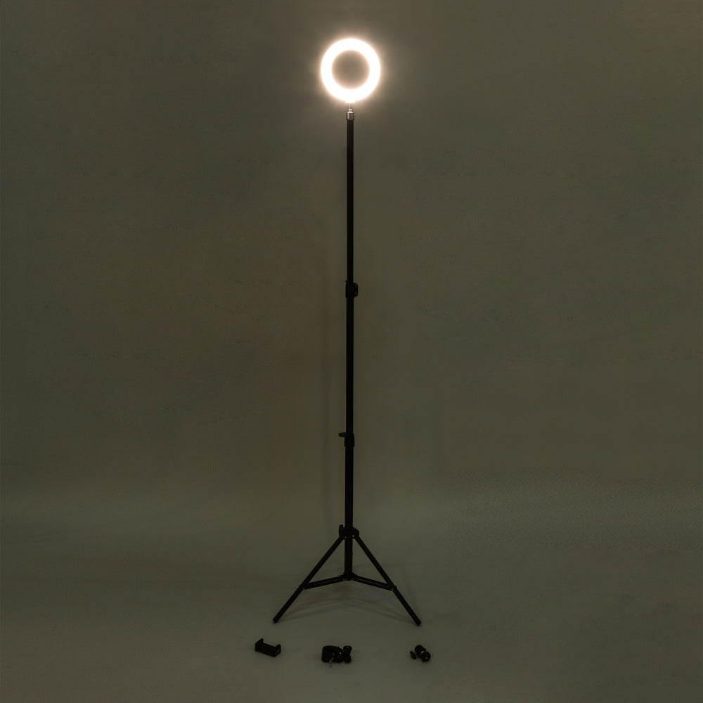 Trípode Iluminación Videoblogs  8W Ø16Cm 68►200Cm Regulable