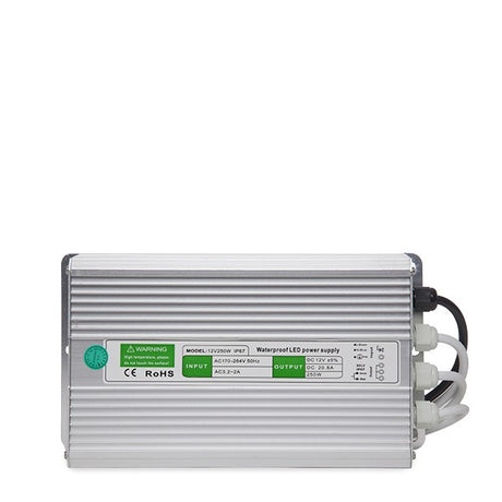 Transformador LEDs 220VAC/12VDC 250W 21A IP67