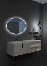 Espejo Iluminado Baño "Oval" Ø100Cm Blanco Frío [LIMEX-OVAL019/100]