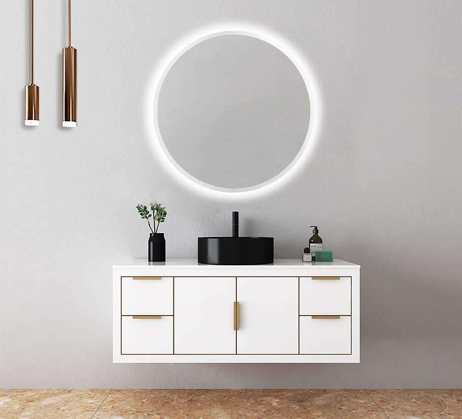 Espejo Iluminado Baño "Bélgica" Ø60Cm Blanco Frío [LIMEX-BELG003/60]