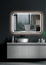 Espejo Iluminado Baño "Austria" 70Cm Blanco Frío [LIMEX-AUST012/70]