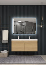 Espejo Iluminado Baño "Holanda" 80Cm Blanco Frío Sensor Antivaho/On-Off [LIMEX-HOLAN009/80]