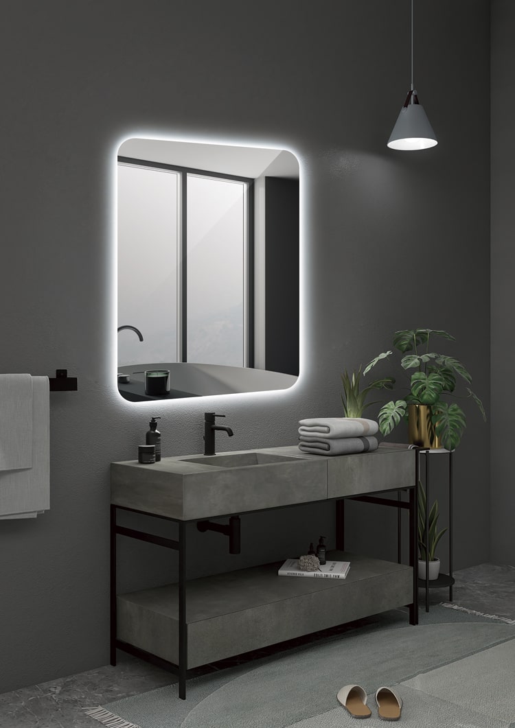 Espejo Iluminado Baño "Dinamarca" 100Cm Blanco Frío [LIMEX-DINA011/100]