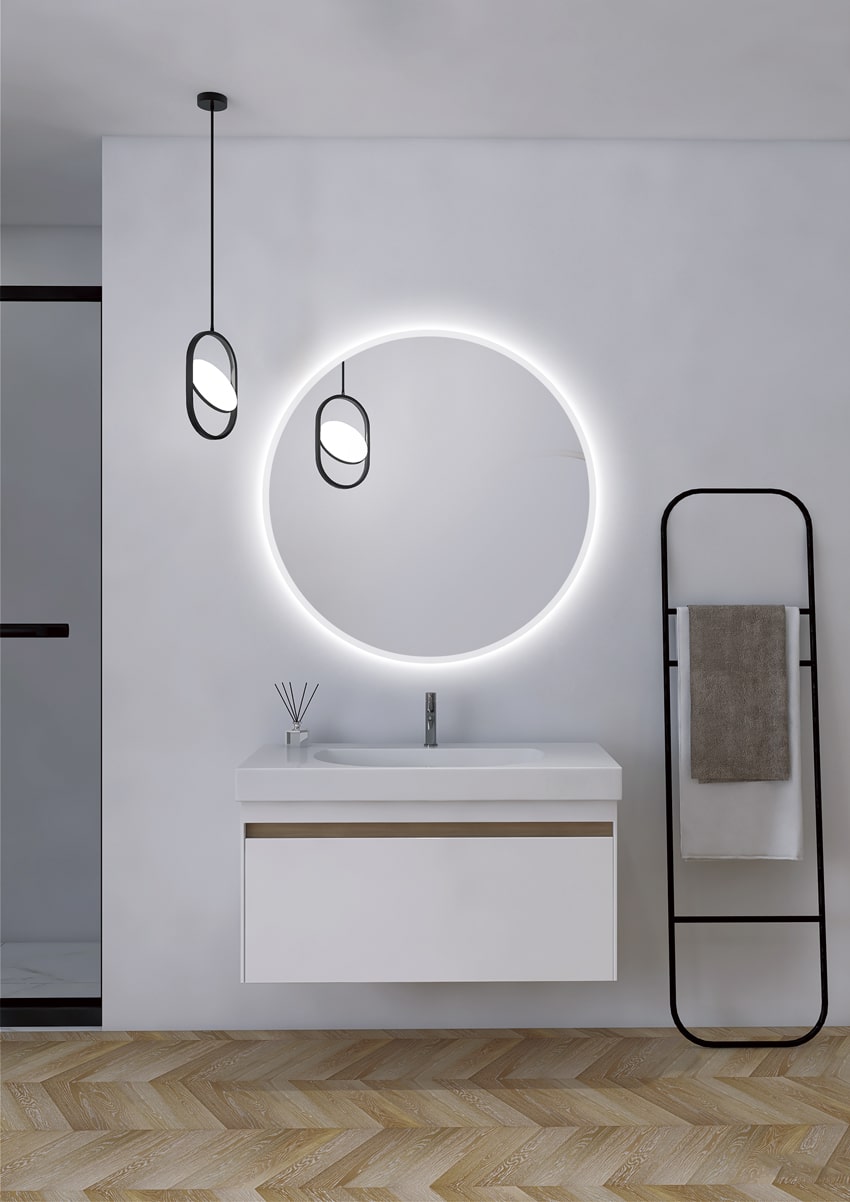 Espejo Iluminado Baño "Bélgica" Ø50Cm Blanco Frío [LIMEX-BELG003/50]