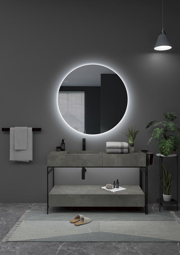 Espejo Iluminado Baño "Oporto" Ø60Cm Blanco Frío [LIMEX-OPOR001/60]