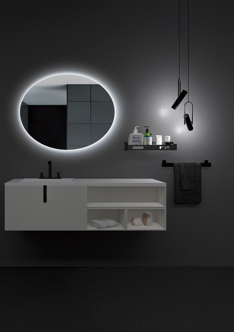 Espejo Iluminado Baño "Oval" Ø100Cm Blanco Frío [LIMEX-OVAL019/100]