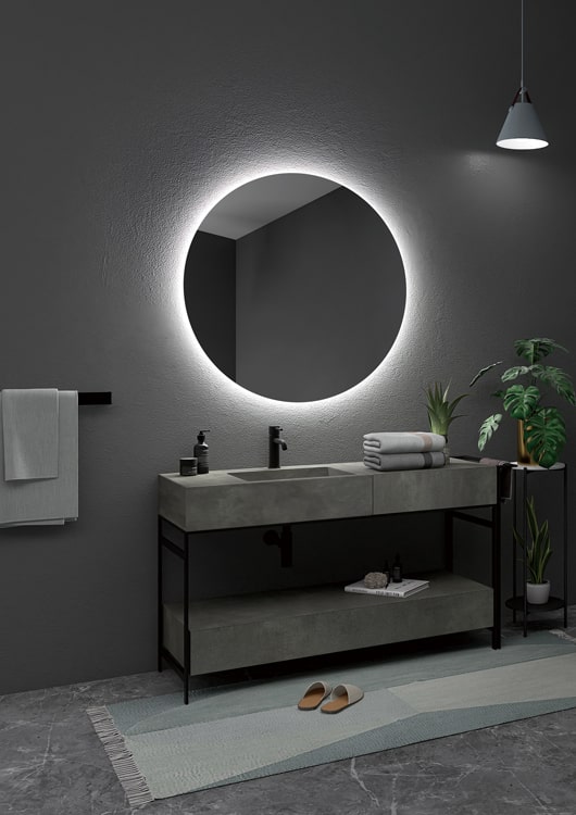 Espejo Iluminado Baño "Oporto" Ø60Cm Blanco Frío [LIMEX-OPOR001/60]