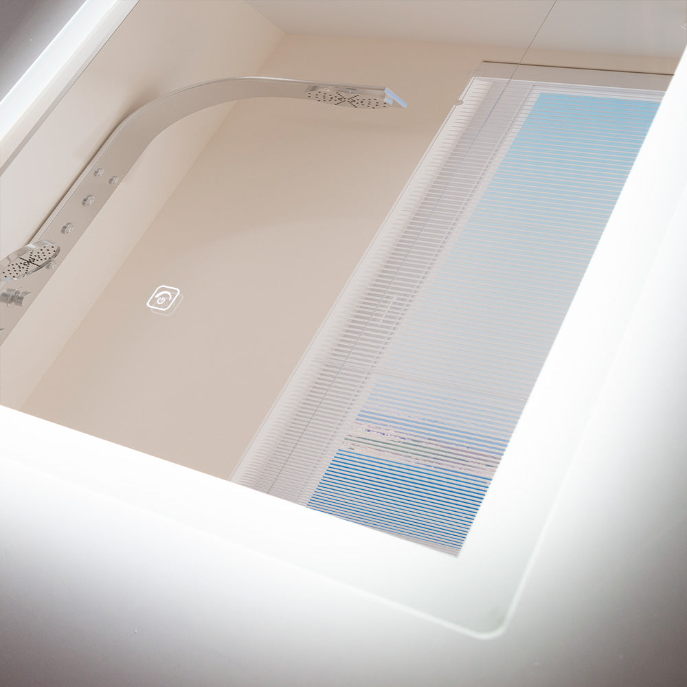 Espejo Iluminado Baño LED 50x70Cm Interruptor Táctil Dimable