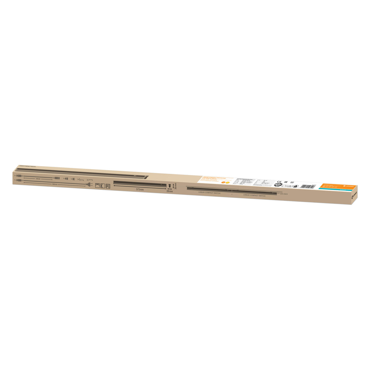 Luminaria LED Lineal Ledvance "Compact"   8W 800Lm 3000K 140º IP20