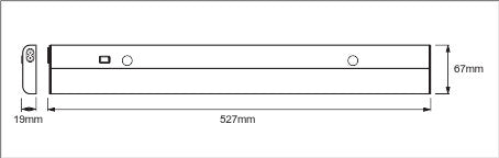 Luminaria Lineal LED Ledvance Sensor   12W 760Lm 3000K 120º IP20