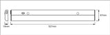 Luminaria Lineal LED Ledvance Sensor   12W 760Lm 3000K 120º IP20