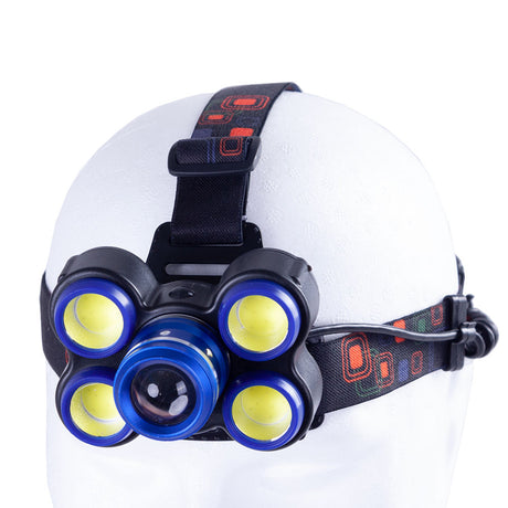 Luz Frontal "Bekele" 10W XPE + 4 x 3W COB Aluminio/ABS