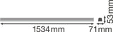 Luminaria Lineal Industrial  Ledvance "Trusys"   53W 6900Lm 4000K 2 x 35º IP20 Regulable DALI