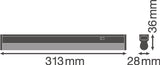 Luminaria LED Lineal Ledvance "Compact"   4W 400Lm 3000K 140º IP20