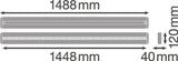 Luminaria LED Lineal Ledvance "Indiviled"   48W 5700Lm 4000K 70º IP20