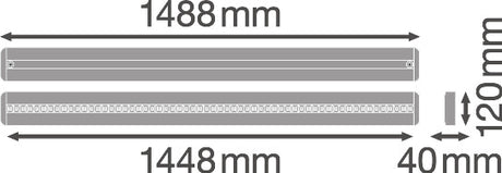 Luminaria LED Lineal Ledvance "Indiviled"   48W 5700Lm 4000K 70º IP20