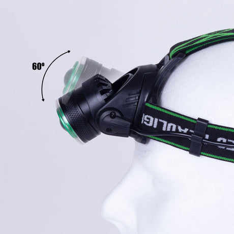 Luz Frontal "Barmasai" 10W XPE + 3W COB Aluminio/ABS