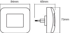 Luz de Noche LED LEDVANCE 0,2W 3Lm 3000K IP20