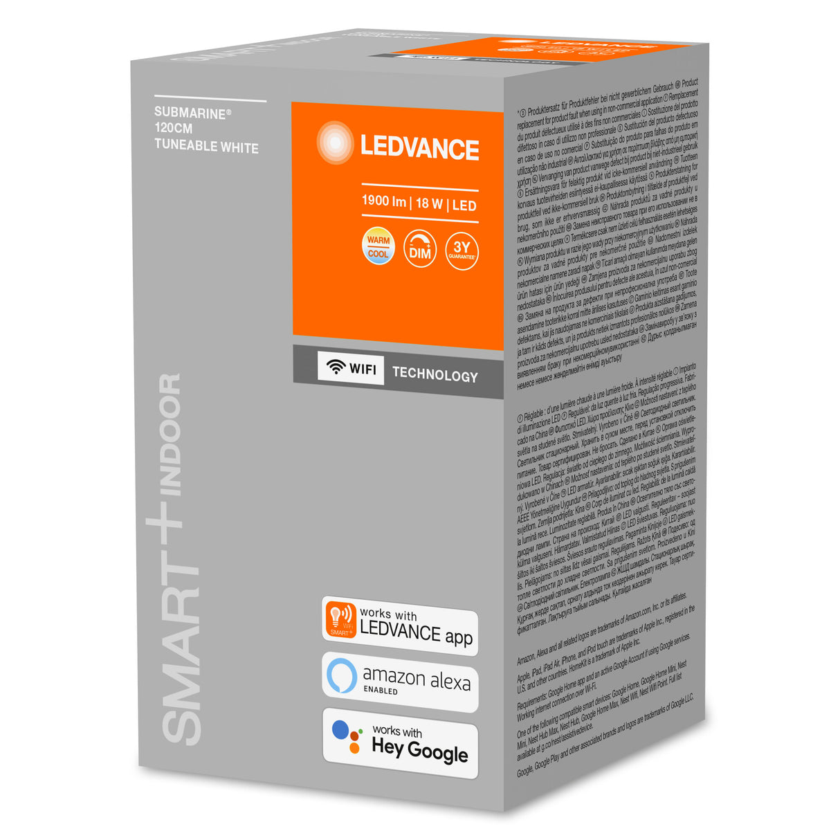 Luminaria Estanca LED Ledvance "Smart"   18W 1900Lm 2700…6500K 140º IP65 Regulable