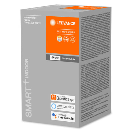 Luminaria Estanca LED Ledvance "Smart"   18W 1900Lm 2700…6500K 140º IP65 Regulable