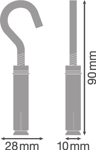 Luminaria Lineal Industrial Ledvance "Trusys" Accesorio Kit Cadena Pack 2